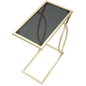 Mauro Ferretti banktafel 45,5x25,5x60 cm zwart goud