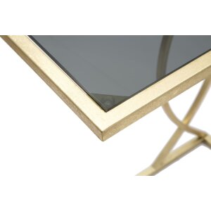 Mauro Ferretti banktafel 45,5x25,5x60 cm zwart goud