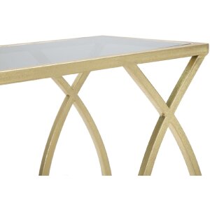 Mauro Ferretti banktafel 45,5x25,5x60 cm zwart goud