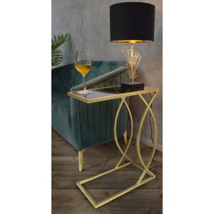 Mauro Ferretti banktafel 45,5x25,5x60 cm zwart goud