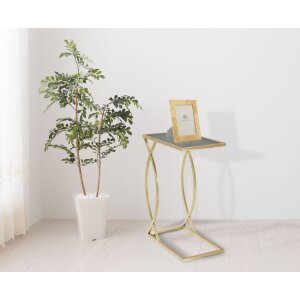 Mauro Ferretti banktafel 45,5x25,5x60 cm zwart goud