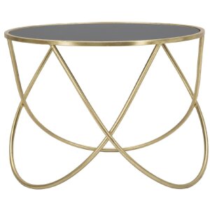 Mauro Ferretti bijzettafel Ring Ø 60x45 cm zwartgoud