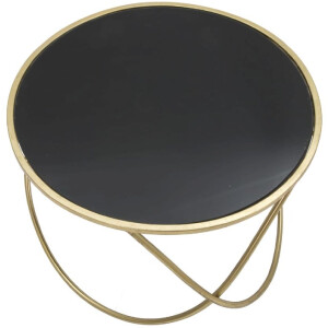 Mauro Ferretti bijzettafel Ring Ø 60x45 cm zwartgoud