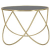 Mauro Ferretti bijzettafel Ring Ø 60x45 cm zwartgoud