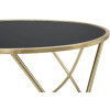 Mauro Ferretti bijzettafel Ring Ø 60x45 cm zwartgoud