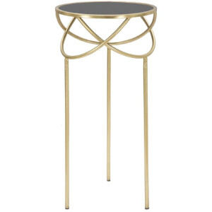 Mauro Ferretti bijzettafel Ring Ø 40x80 cm zwartgoud