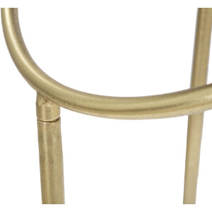 Mauro Ferretti bijzettafel Ring Ø 40x80 cm zwartgoud