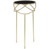 Mauro Ferretti bijzettafel Ring Ø 40x80 cm zwartgoud