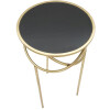Mauro Ferretti bijzettafel Ring Ø 40x80 cm zwartgoud