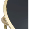 Mauro Ferretti bijzettafel Ring Ø 40x80 cm zwartgoud