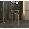 Mauro Ferretti bijzettafel Ring Ø 40x80 cm zwartgoud