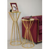 Mauro Ferretti bijzettafel Stick Glam Ø 38x100 cm goud