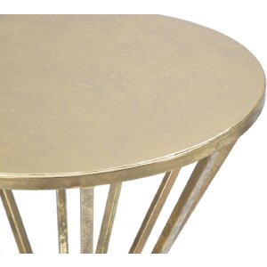 Mauro Ferretti bijzettafel Stick Glam Ø 38x80 cm goud