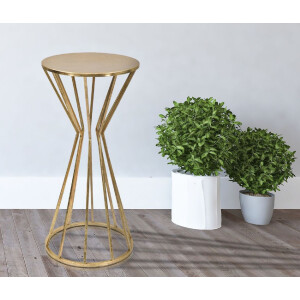 Mauro Ferretti bijzettafel Stick Glam Ø 38x80 cm goud
