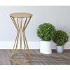 Mauro Ferretti bijzettafel Stick Glam Ø 38x80 cm goud