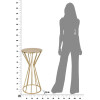 Mauro Ferretti bijzettafel Stick Glam Ø 38x80 cm goud