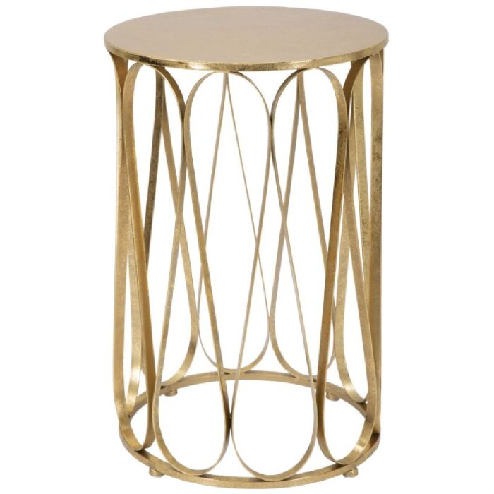 Mauro Ferretti bijzettafel Venezia Ø 37x58 cm goud