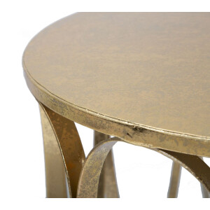 Mauro Ferretti bijzettafel Venezia Ø 37x58 cm goud