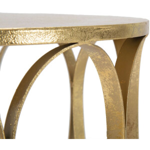 Mauro Ferretti bijzettafel Venezia Ø 37x58 cm goud