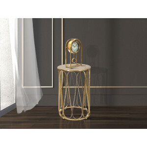 Mauro Ferretti bijzettafel Venezia Ø 37x58 cm goud