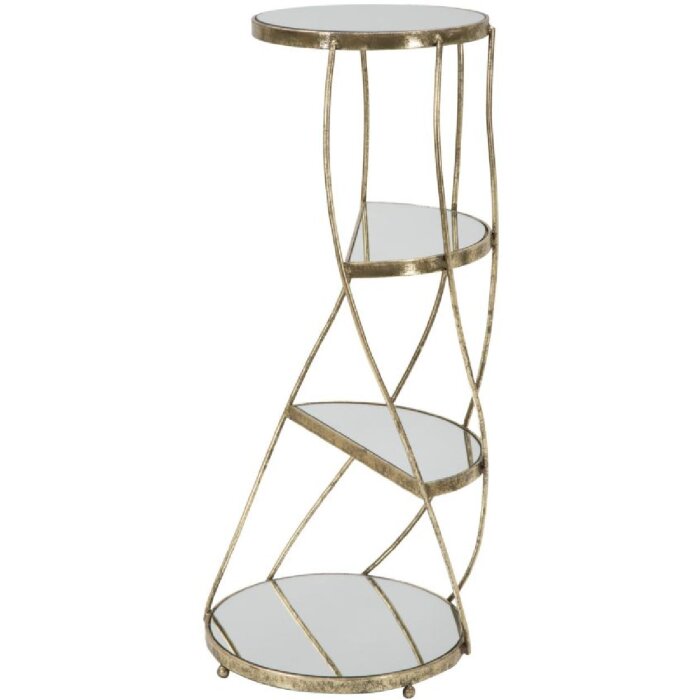 Mauro Ferretti telefoontafel Twisty Ø 38x86 cm goud