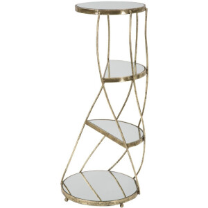 Mauro Ferretti telefoontafel Twisty Ø 38x86 cm goud