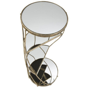 Mauro Ferretti telefoontafel Twisty Ø 38x86 cm goud
