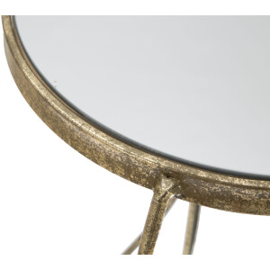 Mauro Ferretti telefoontafel Twisty Ø 38x86 cm goud