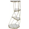 Mauro Ferretti telefoontafel Twisty Ø 38x86 cm goud