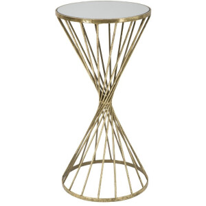 Mauro Ferretti bijzettafel Hypnos Ø 35x70 cm goud