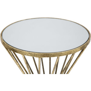 Mauro Ferretti bijzettafel Hypnos Ø 35x70 cm goud