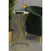 Mauro Ferretti bijzettafel Hypnos Ø 35x70 cm goud