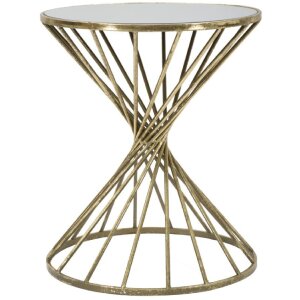 Mauro Ferretti bijzettafel Hypnos Ø 42x50 cm goud