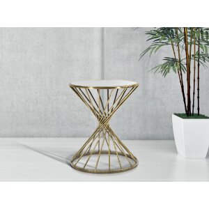 Mauro Ferretti bijzettafel Hypnos Ø 42x50 cm goud