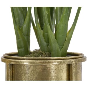 Mauro Ferretti bloemenstandaard set van 2 Ø 27x62 en 21,5x52 cm goud