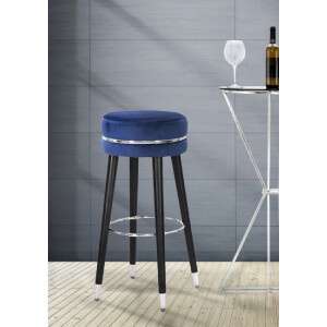 Mauro Ferretti barkruk Paris Ø 35x74 cm blauw zwart