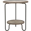 Mauro Ferretti bijzettafel Arex Ø 48x54,5 cm zwart bruin