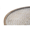 Mauro Ferretti bijzettafel Arex Ø 48x54,5 cm zwart bruin