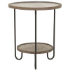 Mauro Ferretti bijzettafel Arex Ø 48x54,5 cm zwart bruin