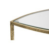 Mauro Ferretti bijzettafel 2 planken 45x45x50 cm goud