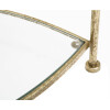 Mauro Ferretti bijzettafel 2 planken 45x45x50 cm goud