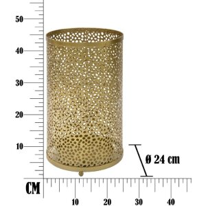 Mauro Ferretti paraplubak Gaten Glam Ø 24x43 cm goud