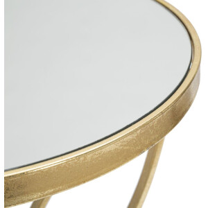 Mauro Ferretti bijzettafel vlinder Ø 35x60 cm goud zilver