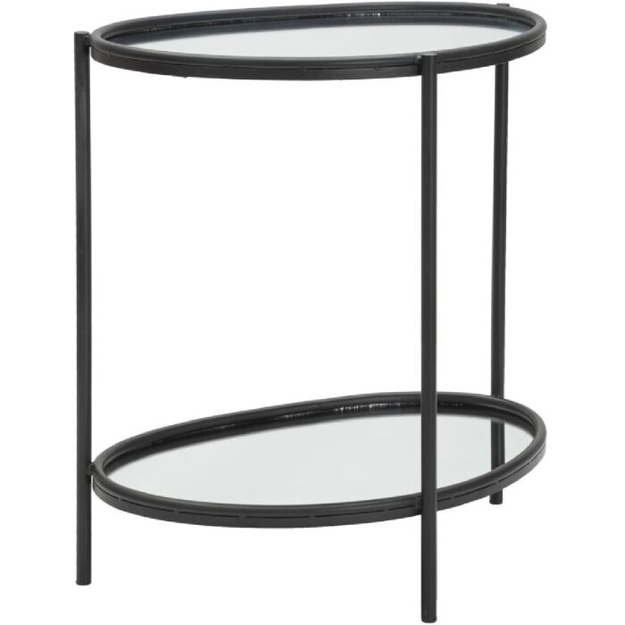Mauro Ferretti bijzettafel Maycos 53,3x36,8x58,4 cm zwart