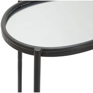 Mauro Ferretti bijzettafel Maycos 53,3x36,8x58,4 cm zwart