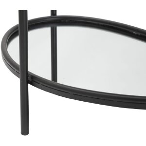 Mauro Ferretti bijzettafel Maycos 53,3x36,8x58,4 cm zwart