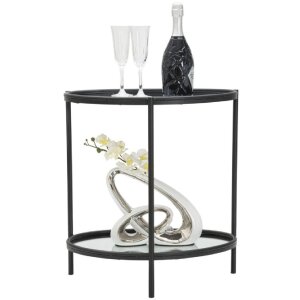 Mauro Ferretti bijzettafel Maycos 53,3x36,8x58,4 cm zwart