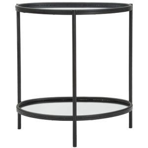 Mauro Ferretti bijzettafel Maycos 53,3x36,8x58,4 cm zwart