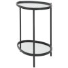 Mauro Ferretti bijzettafel Maycos 53,3x36,8x58,4 cm zwart