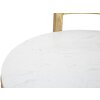 Mauro Ferretti bijzettafel marmer rond 40x43x50 cm goud wit